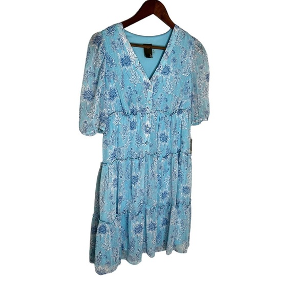 Taylor Women’s V-neck Floral Print Dress - Picture 3 of 13